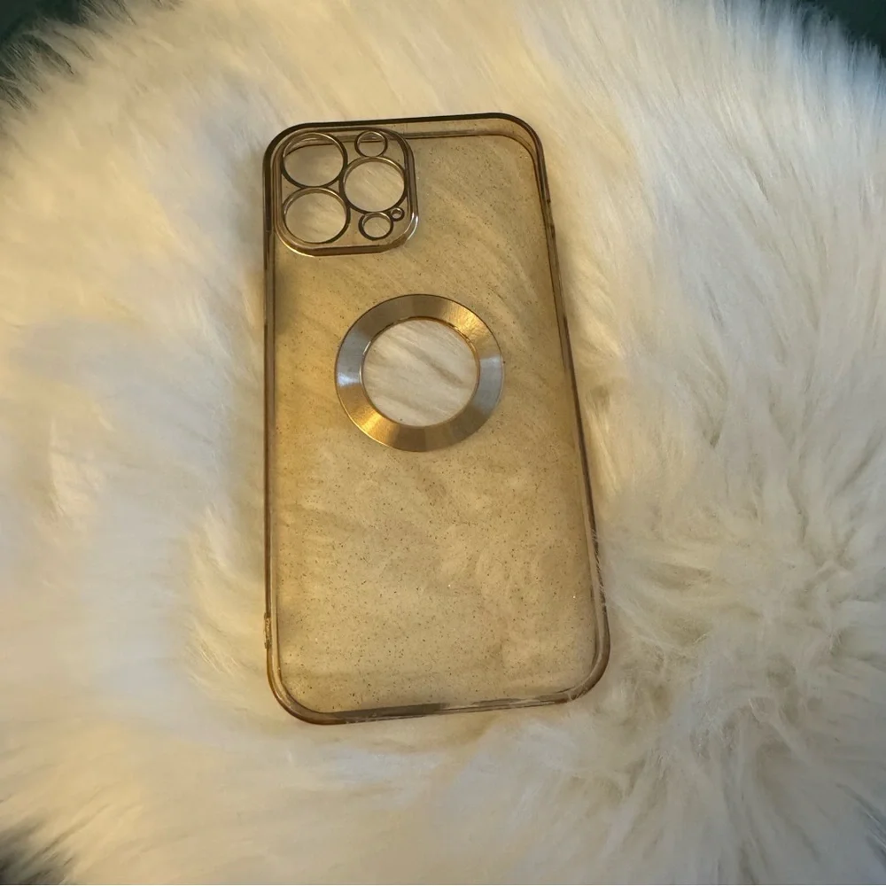 Shimmer Gold Clear Case for IPhone 13 Pro Max